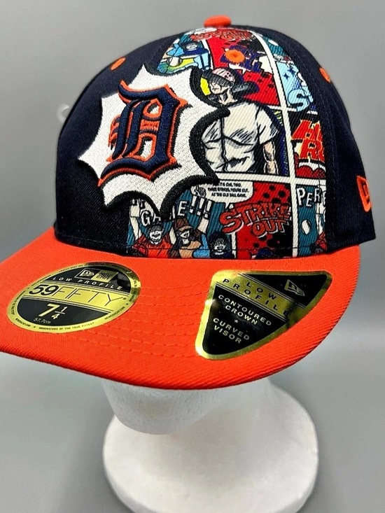 New Era Other - New Era 59fifty Diamond Hero Edition Detroit Tigers Hat, Comic Book Cap, 7 1/4